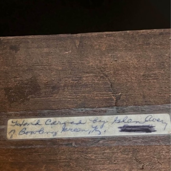 Vintage 70’s Hand-Carved Water Mill Wooden Folk Art - Picture 2 of 6